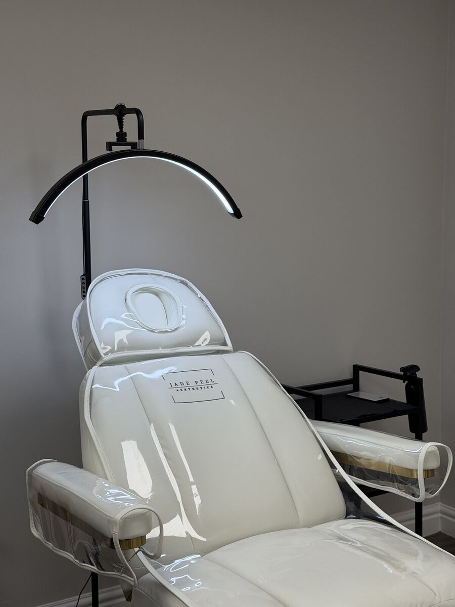 Treatment room at Jade Peel Aesthetics, Oswestry